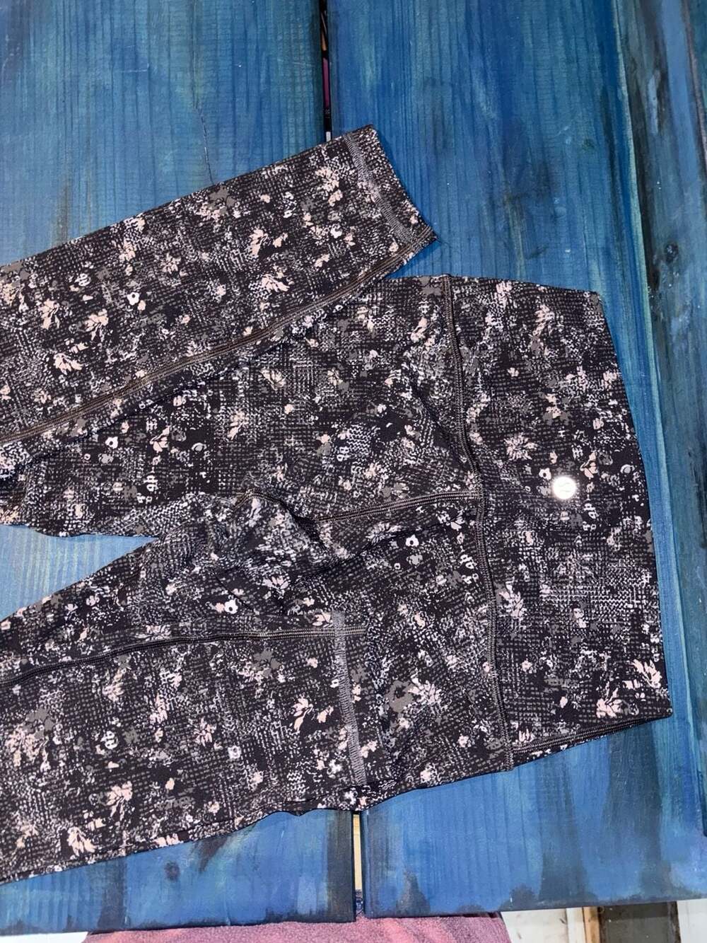 Lululemon Wunder Under High-Rise Leggings in Floral Mesh Multi Black/Pink